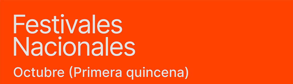 Agenda de festivales y muestras de cine para la primera quincena de octubre