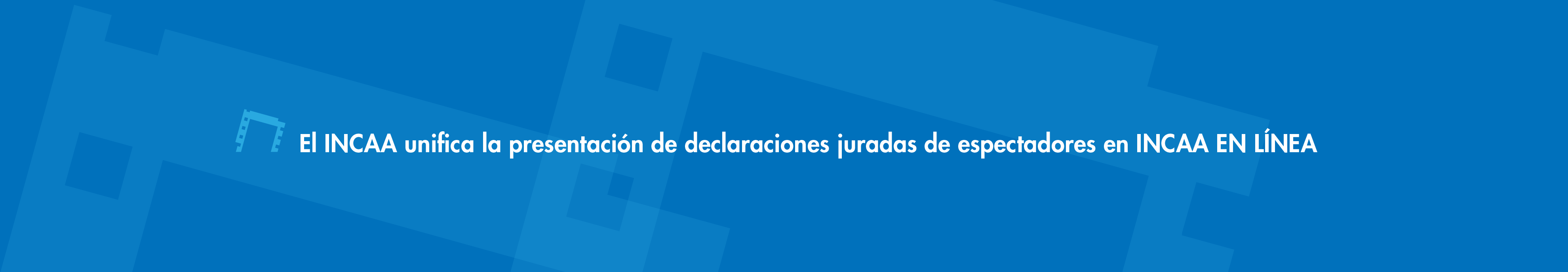 presentación de declaraciones juradas de espectadores en INCAA EN LÍNEA