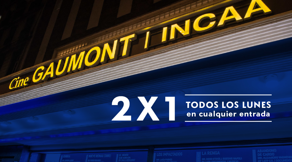 Dos por uno todos los lunes en cualquier entrada
